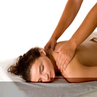 woman having an aromatherapy massage in Cardiff