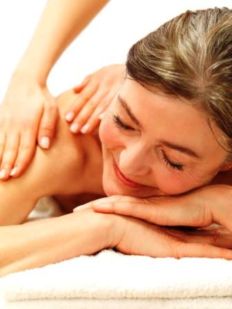 Lady with Depression having special depression massage in cardiff for PTSD and anxiety