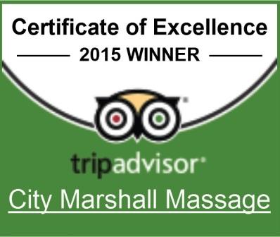 City Marshall winning certificate of excellence award trip advisor 2015